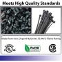 Kable Kontrol Heavy Duty Black Zip Ties – 18” Inch Long – 120 Lbs Tensile Strength – 100 Pcs/Pack - UV resistant Nylon | Multipurpose | Self-Locking Cable Management Wire Wraps