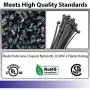 Kable Kontrol Heavy Duty Black Zip Ties – 18” Inch Long – 120 Lbs Tensile Strength – 100 Pcs/Pack - UV resistant Nylon | Multipurpose | Self-Locking Cable Management Wire Wraps