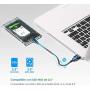 WAVLINK USB 3.0 to SATA External Hard Drive Enclosure for 2.5 inch 5mm/7mm/9.5mm SATA I/II/III HDD SSD Support UASP Function, Max 4TB Tool-Free Design