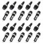 Hyamass 20Pcs AC 250V 10A/AC 125V 15A Black Electrical Panel Mounted Screw Cap Fuse Holder（6x30mm）