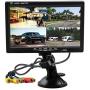 7 Inch HD 4 Split Quad Video Displays Backup Monitor kit LCD Rear View Monitor for Car Backup Camera Kit & Home Surveillance Security System