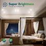 Freelicht 12 Pack 6 Inch Ultra-Thin LED Recessed Ceiling Light with Junction Box, 12W Eqv 110W, 5000K Daylight Dimmable Can-Killer Downlight, 850LM High Brightness - ETL and Energy Star