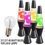 6 Pack S11 E17 Base 25 Watt Bulbs for Lava Lamps,Replacement Bulbs for Lava Lamps,Glitter Lamps