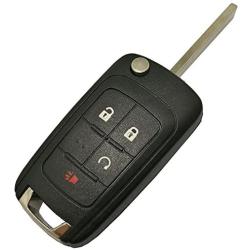 Folding Flip Replacement Key Fob Case Fits For GM Chevrolet Chevy Equinox Sonic GMC Terrain OHT01060512 Keyless Entry Remote Fob Shell Cover