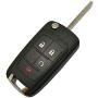 Folding Flip Replacement Key Fob Case Fits For GM Chevrolet Chevy Equinox Sonic GMC Terrain OHT01060512 Keyless Entry Remote Fob Shell Cover