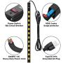 CRST Heavy Duty Surge Protector Power Strip Wide Spaced 12-Outlet 15 Feet Long Extension Cord with Mounting Brackets 15A Circuit Breaker 1800 Joules