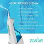Cordless Water Flosser Portable Water Pick Teeth Cleaner Dental Oral Irrigator Travel Water Flossers for Teeth and Braces Water Floss Rechargeable Electric Flosser Long Lasting Battery  (Blue)