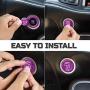 ToolEpic for Dodge Challenger Charger Durango Hellcat Decal Accessories 2015-2021 - Engine Start Stop Button Overlay Sticker Emblem - Push to Start Button Crazy Purple Badge Cover - Perfect for Decals