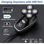 HappyGo 5 in 1 Rotary Electric Shaver for Men Bald Head Razors Wet Dry Men Grooming Kit LED 5D Floating Shaver with Nose Hair Sideburns Trimmer Hair Clippers Facial Brushes USB Rechargeable (Black) HappyGo 5 in 1 Rotary Electric Shaver for Men Bald Head Razors Wet Dry Men Grooming Kit LED 5D Floating Shaver with Nose Hair Sideburns Trimmer Hair Clippers Facial Brushes USB Rechargeable (Black)