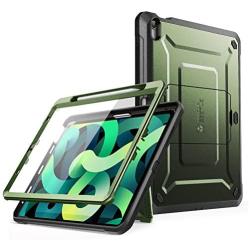 SUPCASE Unicorn Beetle Pro Series Case Designed for iPad Air 4 (2020) 10.9 Inch, with Pencil Holder & Built-in Screen Protector Full-Body Rugged Heavy Duty Case (Green)
