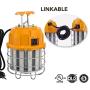 LED Temporary High Bay Light, LGL Lighting 60W LED Temporary Work Light 5000K Daylight 7,200 Lumens 250W HID/HPS/MH Replacement, 6000V Surge Protection
