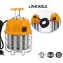 LED Temporary High Bay Light, LGL Lighting 60W LED Temporary Work Light 5000K Daylight 7,200 Lumens 250W HID/HPS/MH Replacement, 6000V Surge Protection