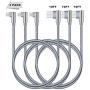 90 Degree Lightning Cable 10FT 3 Pack Right Angle iPhone Charging Cord Compatible with iPhone 12 11 Pro Max X XR 8 7 6 Plus iPad (Grey,10 Foot)