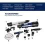 ESSLNB Telescope for Kids 70mm Refractor Telescope with Smartphone Adapter 51.6in Tripod Astronomical Telescopes for Astronomy Beginners Adults 3X Barlow Moon Filter Fully Coated Lens