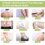Belifu Dual Channel Tens Unit Electro Muscle Stimulator, Fully Isolated with Independent 24 Modes, Rechargeable Pulse Massager with Electrodes Pads for Neck Back Arms Chronic Pain Relief Body Building
