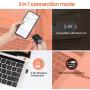 Tera CCD Wireless Ring Finger Barcode Scanner with Bluetooth, Mini Portable Bar Code Reader Fast Scanning for Screen Digital 1D Barcodes Work with Windows Mac OS Android iOS