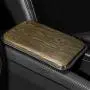 Center Console Armrest Cover, Armrest Cover for Car, Premium Wood Grain Leather Design, Universal Fit (Yellow) Center Console Armrest Cover, Armrest Cover for Car, Premium Wood Grain Leather Design, Universal Fit (Yellow)