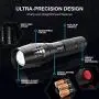 Vont Blaze Tactical Flashlight (2 Pack) LED Flashlights, Extremely Bright Flash Light, High Lumen, Adjustable Beam, Water-Resistant, Gear & Accessories for Hiking, Camping, Survival, Emergency