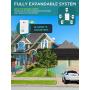 Driveway Alarm, 1byone Motion Sensor 1000ft Operating Range, 36 Melodies, Home Security Alert System with 1 Plug-in Receiver and 2 Weatherproof PIR Motion Detector, Protect Indoor/Outdoor Property