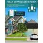 Driveway Alarm, 1byone Motion Sensor 1000ft Operating Range, 36 Melodies, Home Security Alert System with 1 Plug-in Receiver and 1 Weatherproof PIR Motion Detector, Protect Indoor/Outdoor Property