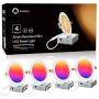 Recessed Lighting Ultra-Thin 4 Inch - Lumary WiFi Smart LED Recessed Lights 9W 810LM LED Retrofit Ceiling Light with Junction Box Compatible with Alexa/Google Assistant(4 Inch-4PACK)