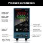 Adjustable DC Power Supply (0-30 V 0-5 A) with Output Enable/Disable Button HANMATEK HM305 Mini Variable Switching Digital Bench Power Supply
