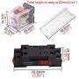 TWTADE/2PCS 10A AC 110V Electromagnetic Power Coil Relay 8 pins DPDT 2NO+2NC with Indicator lamp,Aluminum Rail,Screw,Hook and YJTF08A-E Base