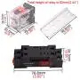 TWTADE/2PCS 10A AC 110V Electromagnetic Power Coil Relay 8 pins DPDT 2NO+2NC with Indicator lamp,Aluminum Rail,Screw,Hook and YJTF08A-E Base