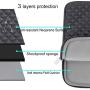 MOSISO Laptop Sleeve Compatible with MacBook Air 13 inch 2018-2021 A2337 M1 A2179 A1932, MacBook Pro A2338 M1 A2289 A2251 A2159 A1989 A1706 A1708, Diamond Foam Neoprene Bag with Small Case, Space Gray