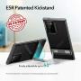ESR Metal Kickstand Case Compatible with Samsung Galaxy Note 20 Ultra (6.9-Inch) [Vertical and Horizontal Stand] [Reinforced Drop Protection] – Translucent Black