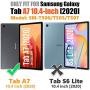 Galaxy Tab A7 Case SM-T500/T505/T507 for Kids | Herize Three Layer Armor Drop Protection Case with Screen Protector 360 Rotating Stand Hand Strap Shoulder Strap for Samsung Tab A7 10.4 inch | SkyBlue