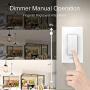 Gosund Smart Dimmer Switch, Smart WiFi Light Switch Works with Alexa Google Home, with Remote Control Timer Countdown, Single-Pole, Neutral Wire Required, ETL and FCC Listed, No Hub Required (1 Pack)