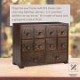 Primo Supply Traditional Solid Wood Small Chinese Medicine Cabinet l Vintage and Retro Look with Great Storage Apothecary Drawer Herbal Dresser l Great for Modern Gear | Wide - NO Assembly Required
