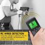 Stud Finder, Upgraded 6 in 1 Wall Scanner with 5 Scanning Modes & Digital Level to Scan Stud, Metal, AC Wire, Wood, LCD Display and Sound Warning for Easier Scanning (Grey)