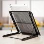 Laptop Riser Stand Support Adjustable Laptop Stand for Pad Tablet Notebook, 9.5 x 7.5 x 0.5 Inches, Black