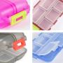 4 Pack Pill Case Portable Small Weekly Travel Pill Organizer Portable Pocket Pill Box Dispenser for Purse Vitamin Fish Oil Compartments Container Medicine Box by Muchengbao