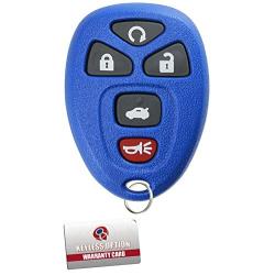 KeylessOption Keyless Entry Remote Start Control Car Key Fob Replacement for 22733524-Blue