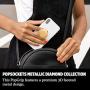 PopSockets PopGrip - Expanding Stand and Grip with Swappable Top - Metallic Diamond Medallion Gold
