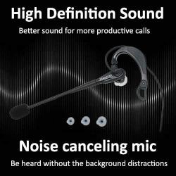 Discover D713U On-The-Ear Wired USB Headset for Softphone Calls and Video Conferencing | Compatible with Zoom, Skype, GoToMeeting, Cisco, Avaya, RingCentral, Jive and More
