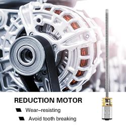 DC Long Shaft Gear Motor Threaded Rod Reduction Motor High Precision Long Output Shaft Gearmotor for Electronic Lock(12V 600RPM)