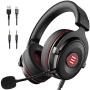 EKSA E900 PS4 Gaming Headset - PC Headset with 7.1 Surround Sound Noise Cancelling Mic, Memory Foam Earmuffs, Gaming Headphones Compatible with PC, PS5, Xbox One Controller, Nintendo Switch, Laptop EKSA E900 PS4 Gaming Headset - PC Headset with 7.1 Surround Sound Noise Cancelling Mic, Memory Foam Earmuffs, Gaming Headphones Compatible with PC, PS5, Xbox One Controller, Nintendo Switch, Laptop