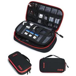 BAGSMART Electronic Organizer Travel Cable Organizer Bag Portable Electronic Accessories Bag for Cable, USB, Black