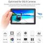 FEELWORLD FW568 5.5 inch DSLR Camera Field Monitor Video Peaking Focus Assist Small Full HD 1920x1080 IPS with 4K HDMI 8.4V DC Input Output Include Tilt Arm