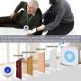LIOTOIN Wireless Caregiver Pager SOS Call Button for Elderly Nurse Alert System Call Bell for Home/Elderly/Patients/Disabled 4 Transmitters 4 Plugin Receivers (with Color Light Flashing Reminder)