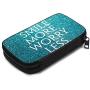 Hxuedan Roman Atwood Smile More Data Cable Storage Bag Portable and independently Designed Storage Box, Suitable for Outdoor Travel to Place Data Cable Electronic Products, etc.