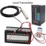 Pressure Transducer Submersible Level Transducer,4-20MA Digital Water Level Display Meter Intelligent Pressure Controller Light Column Display,6m Cable Liquid Depth Level Meter Sensor