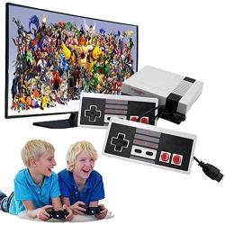 Heithen Classic Mini NES Retro Console, AV Output Game Console Built-in 620 Games with 2 Classic Controllers (Gray)