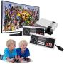 Heithen Classic Mini NES Retro Console, AV Output Game Console Built-in 620 Games with 2 Classic Controllers (Gray)