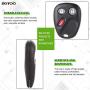SCITOO Compatible with 1PC 3 Buttons New Replacement Keyless Entry Remote Control Car Key Fob fit LHJ011 03-07 Saturn Pontiac GMC Chevrolet Hummer Cadillac