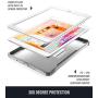 Poetic Revolution Series Case Designed for iPad 10.2 7th Generation 2019 / 8th Generation 2020 Case, Full-Body Rugged Shockproof Protective Cover with Kickstand and Built-in-Screen Protector, White
